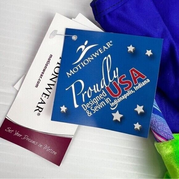 Motionwear Girls Crisscross Back Lime Velvet Gymnastics Biketard Size 8-10 NWT - Picture 5 of 7